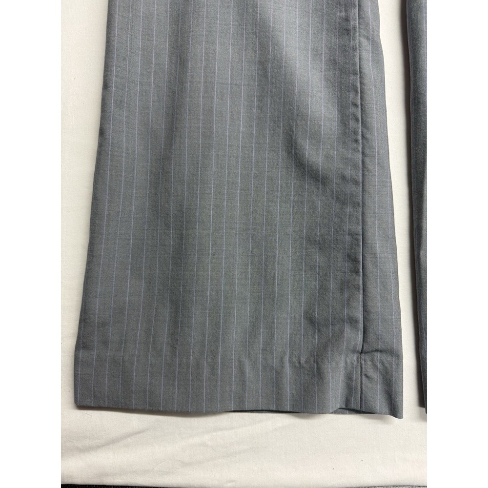 Banana Republic Jackson Fit Wool Pants 12P Gray Pinstripe Career 33x29 - Picture 7 of 16